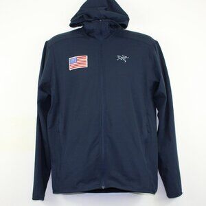 Arcteryx Blue Zip Light Hoodie Sweatshirt (L)